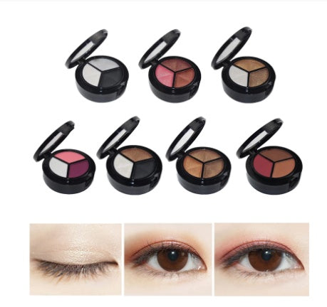 Eye Shadow and Makeup Set with Mirror and Brush for Easy Application