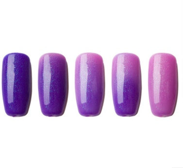 Temperature-Activated Color Changing Nail Polish for Dynamic Shades