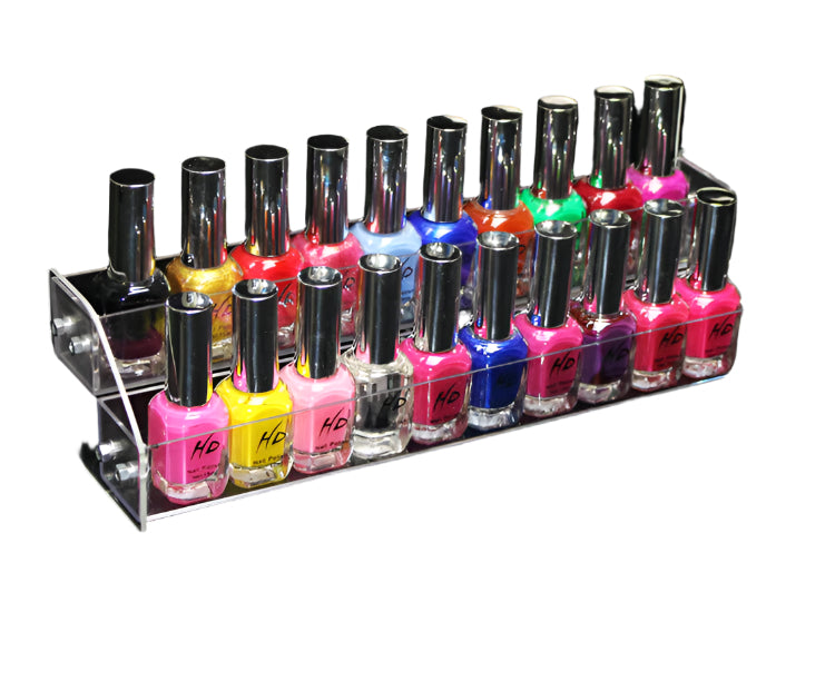 Acrylic Nail Polish Display Frame Transparent  Cosmetics Storage 26CM Storage Box