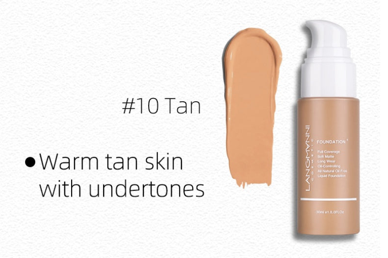 Matte Oil Control Liquid Foundation – Shine-Free, Full Coverage for Oily Skin with All-Day Wear