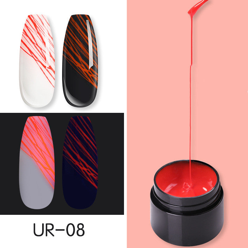 Luminous Spider Nail Gel – UV-Activated Nail Art Gel for Unique, Eye-Catching Manicure Designs