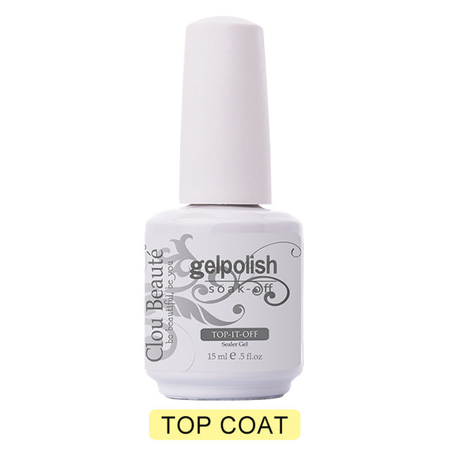 Gel Nail Polish Primer and Topcoat for Strong, Glossy Nails