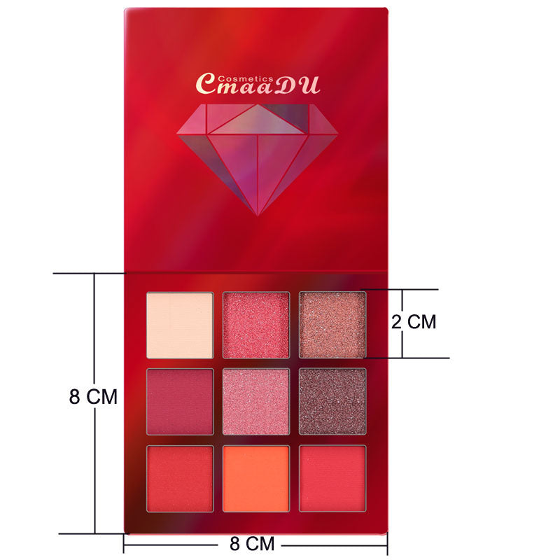 9-Color Diamond Bright Eyeshadow - Sparkling Eye Shadows for Stunning Looks