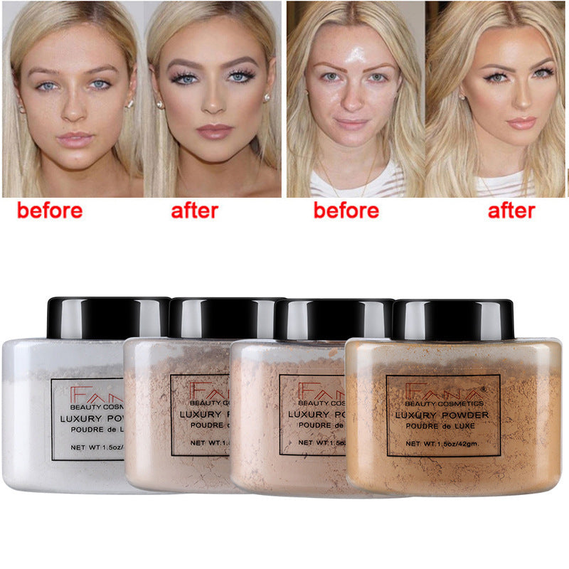 Oil Control Matte Foundation Powder Full Coverage Banana Translucent Base