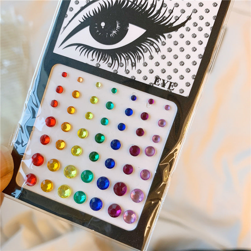 Pearl Eye and Face Decoration Makeup Sticker Patch for Eye Makeup