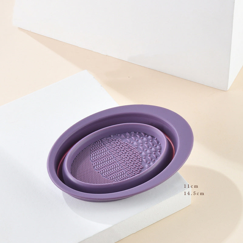 Efficient Makeup Brush Cleaning Bowl for Easy Brush Care and Hygiene