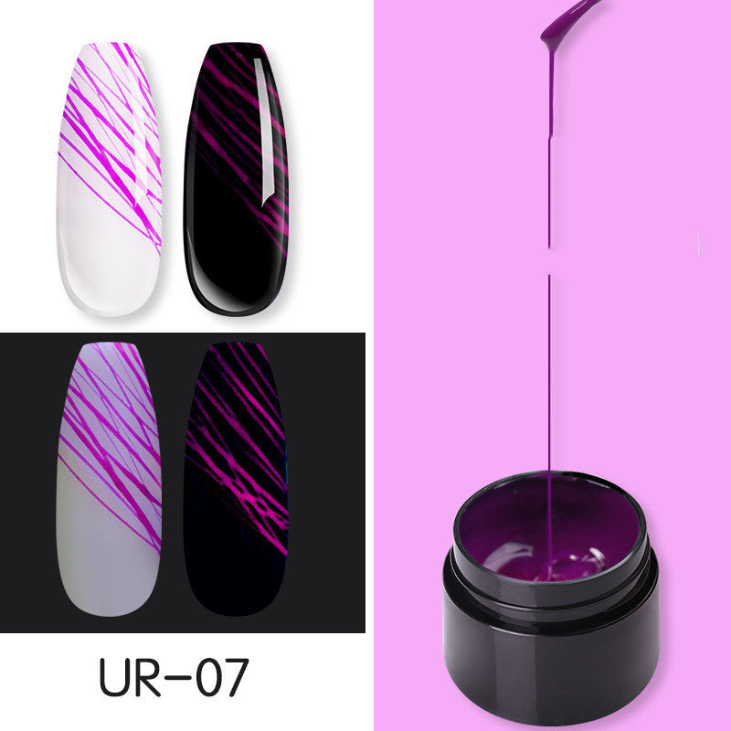 Luminous Spider Nail Gel – UV-Activated Nail Art Gel for Unique, Eye-Catching Manicure Designs