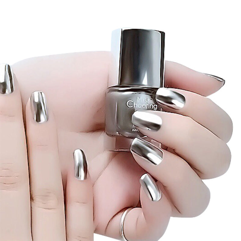 Silver Reflective Glitter Nail Polish – Dazzling Sparkle for Show-Stopping Nails