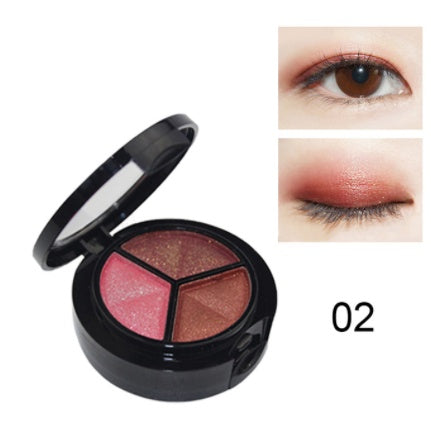 Eye Shadow and Makeup Set with Mirror and Brush for Easy Application