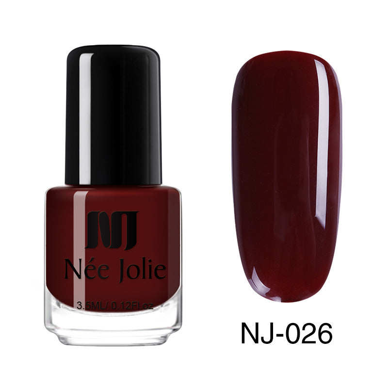 Liquid nail polish with a long-lasting, waterproof formula that lasts all day long.