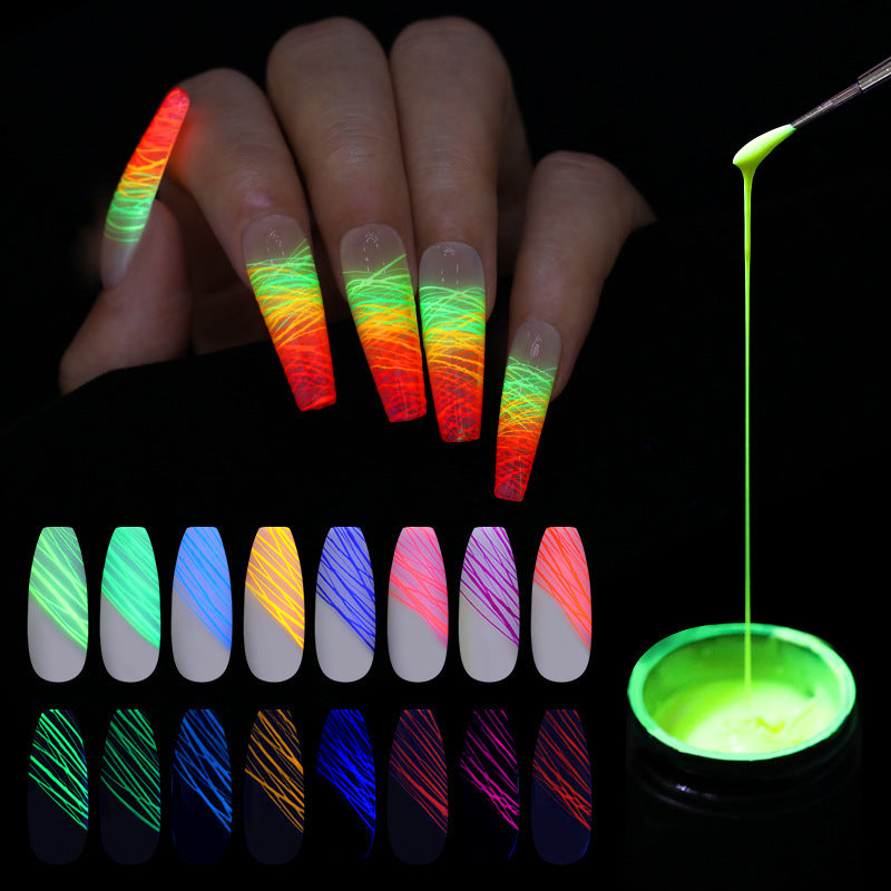 Luminous Spider Nail Gel – UV-Activated Nail Art Gel for Unique, Eye-Catching Manicure Designs