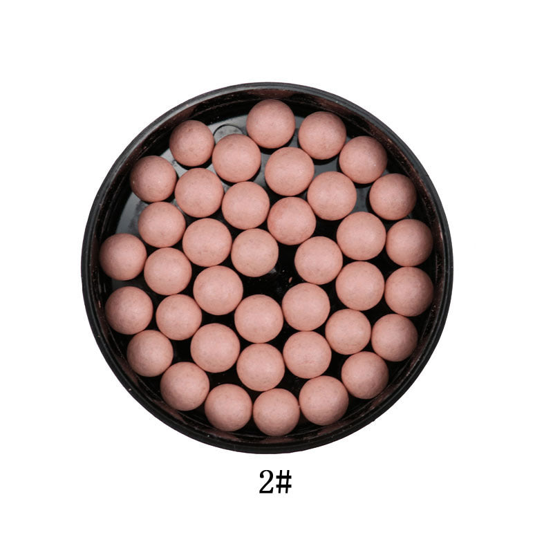 Pressed blush balls for bright, natural cheeks