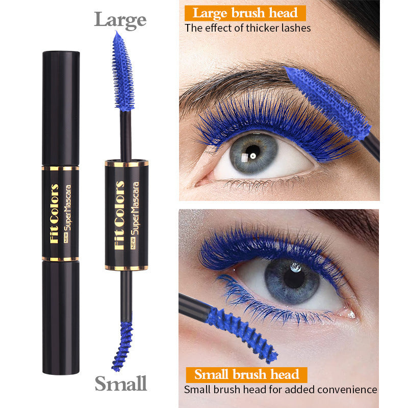 Double-headed Color Mascara – Thick Curl, Waterproof, Dyeing Formula