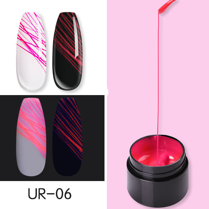 Luminous Spider Nail Gel – UV-Activated Nail Art Gel for Unique, Eye-Catching Manicure Designs