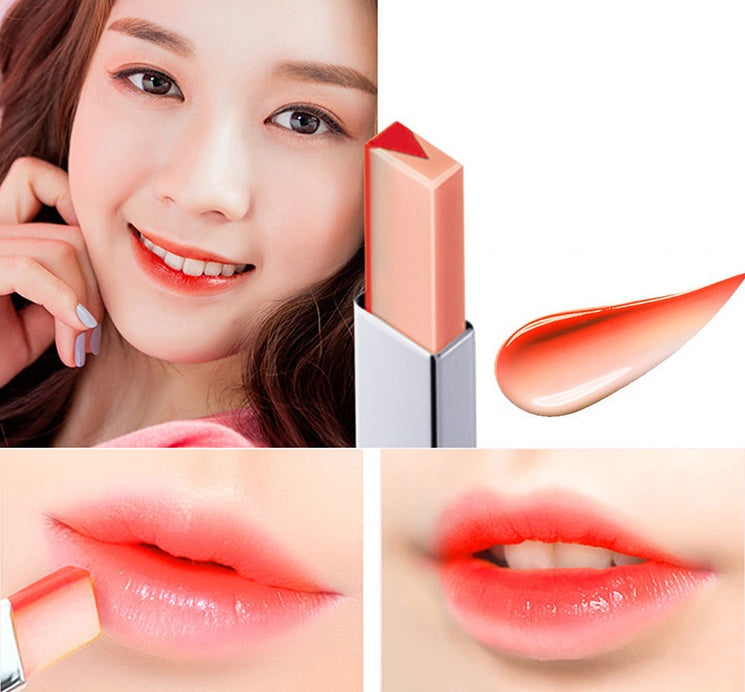 Dual-Color Gradient Lipstick for Ombre Effect