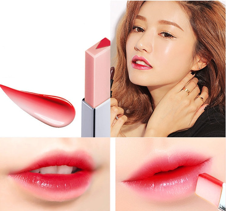 Dual-Color Gradient Lipstick for Ombre Effect