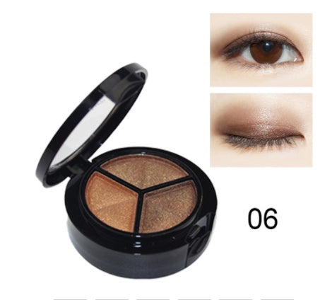 Eye Shadow and Makeup Set with Mirror and Brush for Easy Application