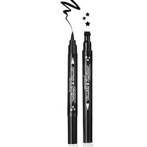 Black eyeliner pencil with a long-lasting color and a triangular piece to define the eye