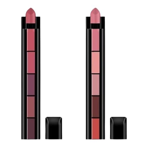 Five-in-One Velvet Matte Moisturizing Lipstick Set for Long-Lasting Color