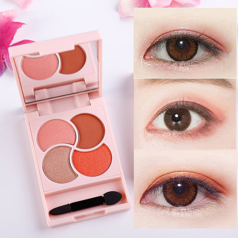 Girly Four-Color Eyeshadow – Flawless, Playful, and Bold Eye Looks