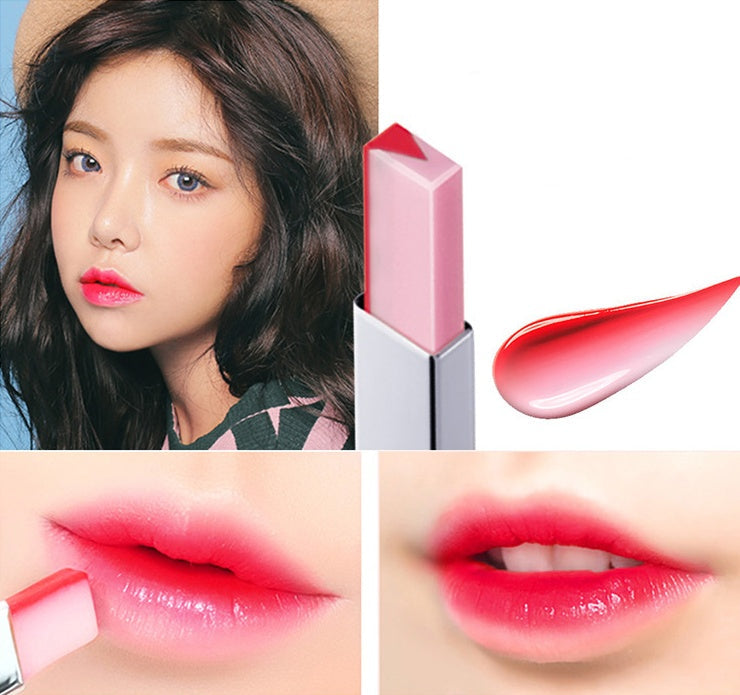 Dual-Color Gradient Lipstick for Ombre Effect