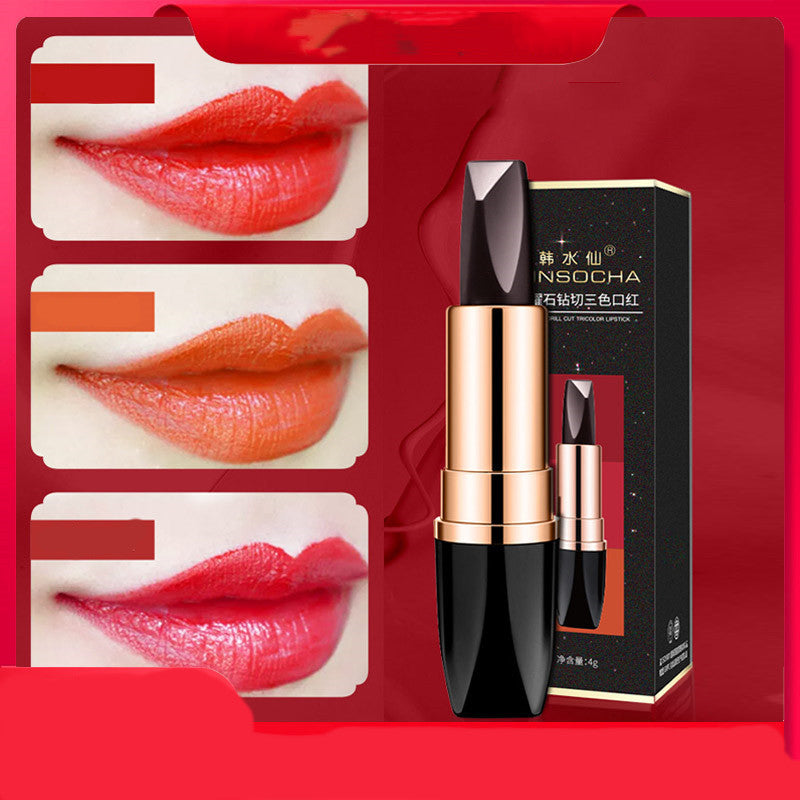 Long-lasting, waterproof, healthy-color lipstick with a nourishing formula.