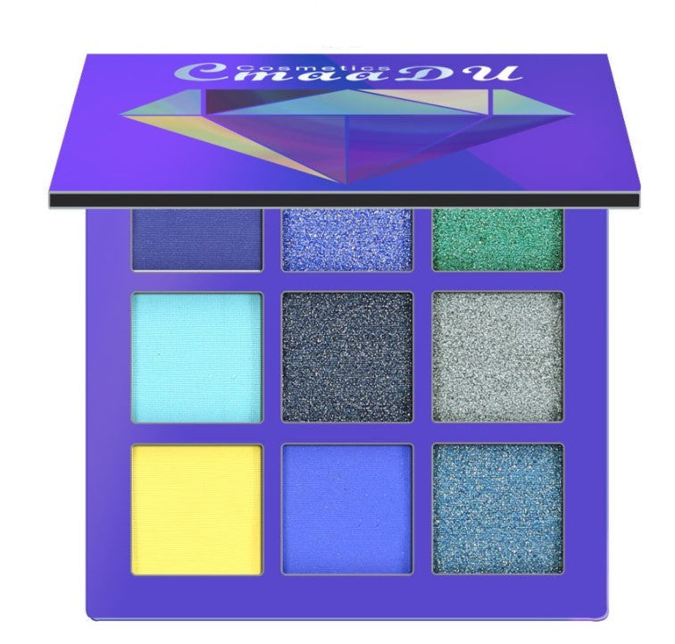 9-Color Diamond Bright Eyeshadow - Sparkling Eye Shadows for Stunning Looks