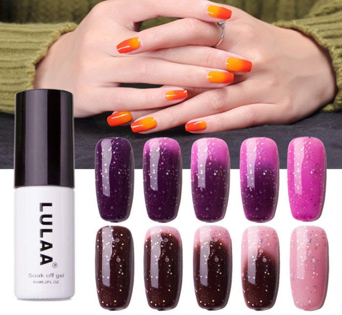 Temperature-Activated Color Changing Nail Polish for Dynamic Shades