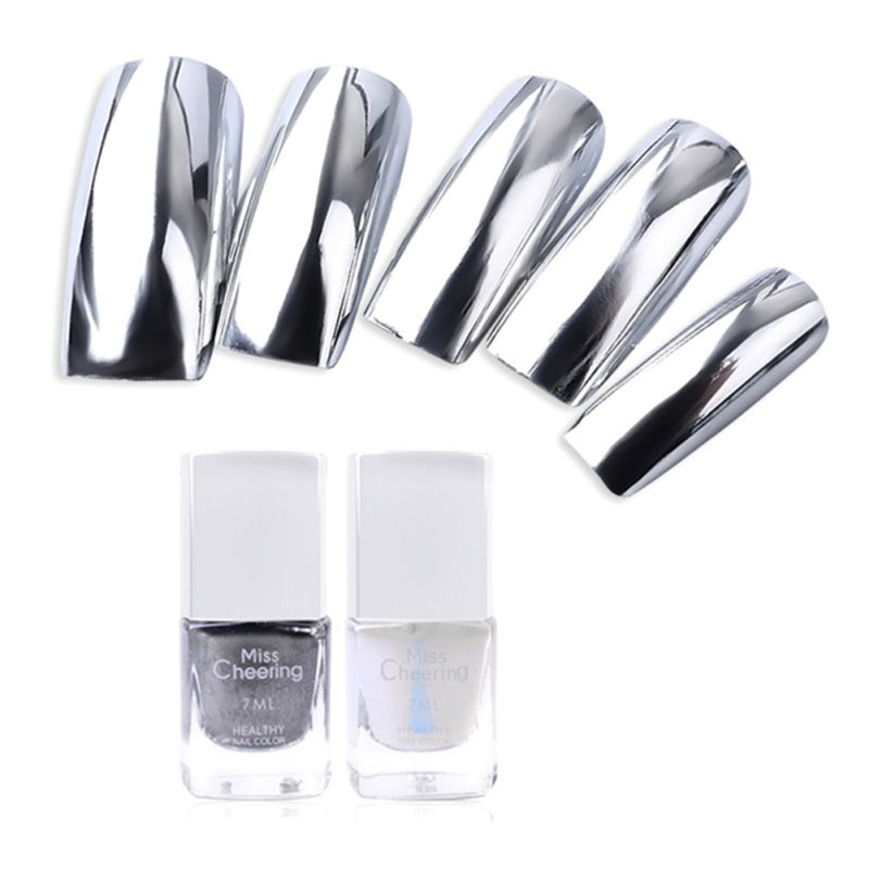 Silver Reflective Glitter Nail Polish – Dazzling Sparkle for Show-Stopping Nails