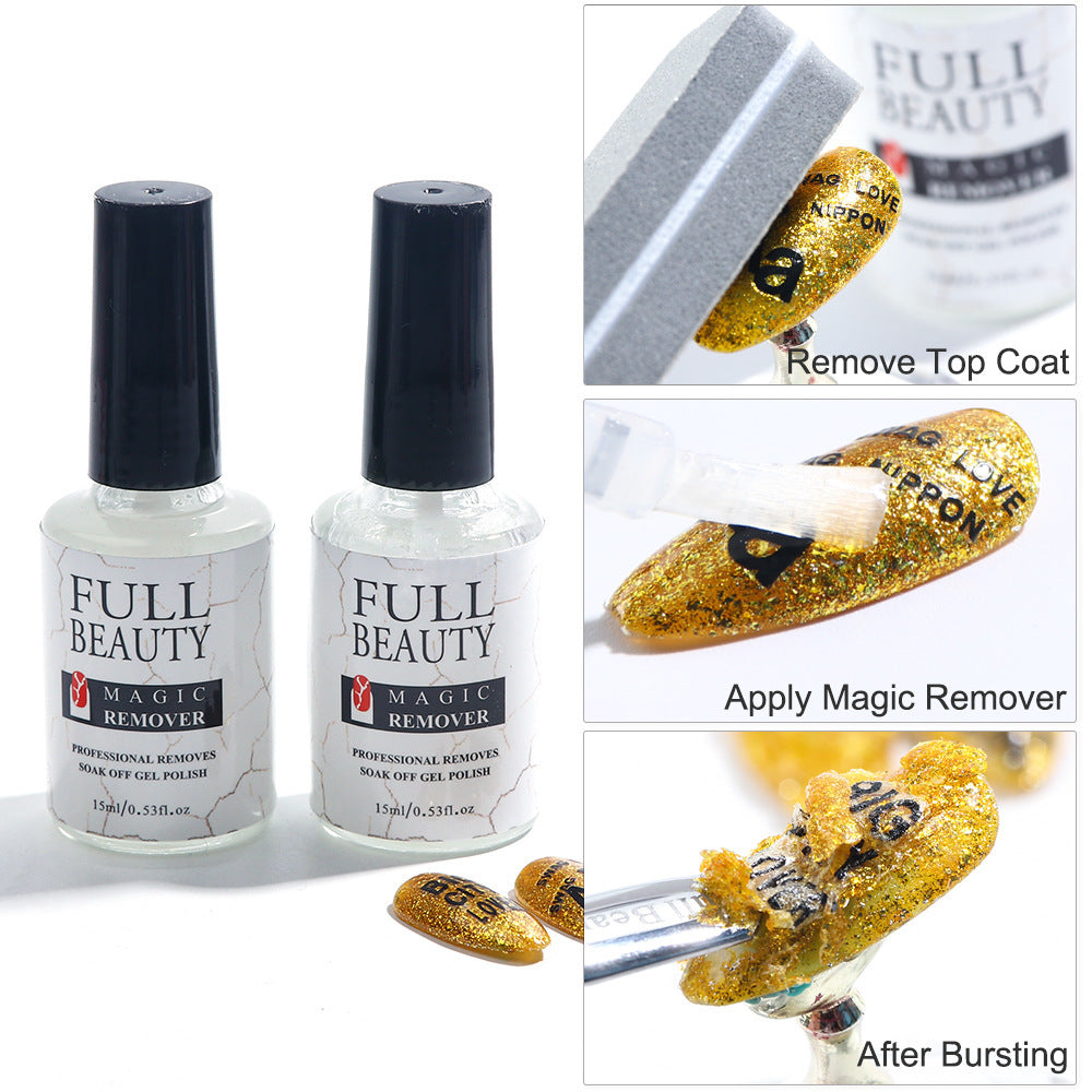 15ml Nail Polish Remover for Easy Application and Clean Nails