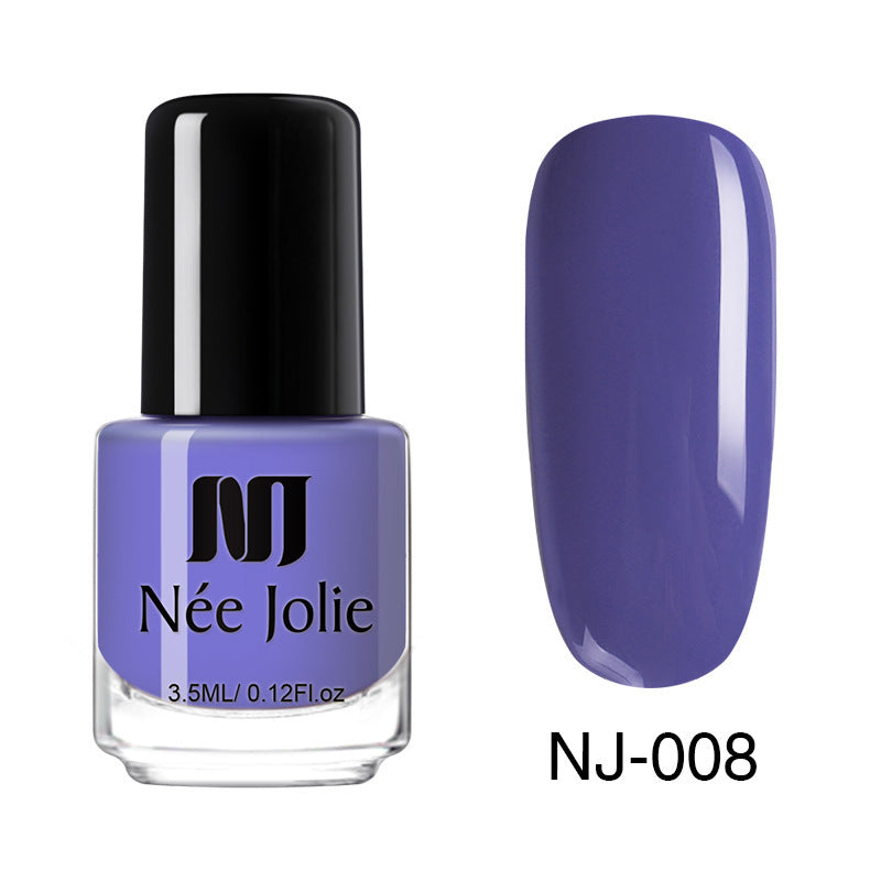 Liquid nail polish with a long-lasting, waterproof formula that lasts all day long.