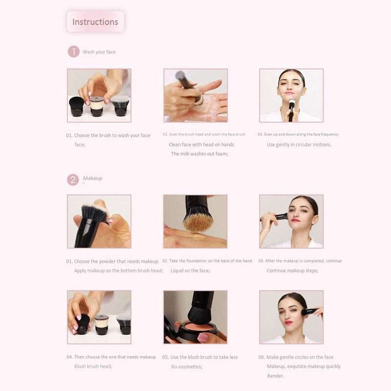 Electric Foundation Brush Automatic Beauty Tool for Makeup Application