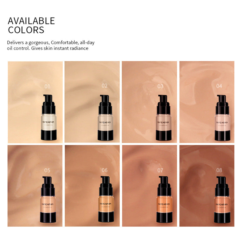 Full Coverage Waterproof Foundation for Dark Skin with Moisturizing Benefits