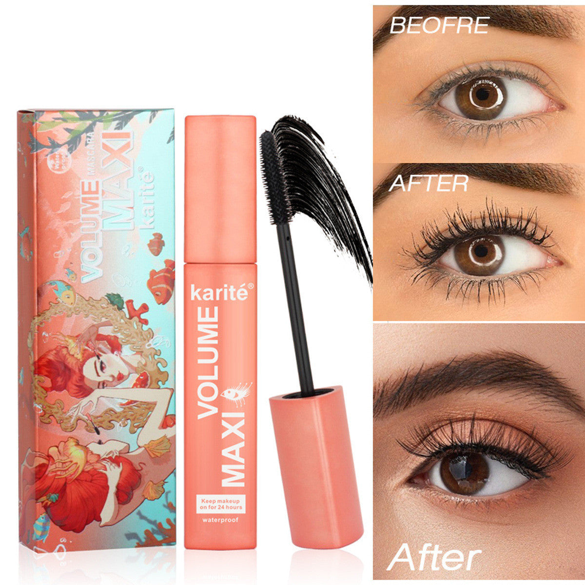 Curling & Shaping Mascara – Achieve Thick, Long-Lasting Lashes with Waterproof Hold