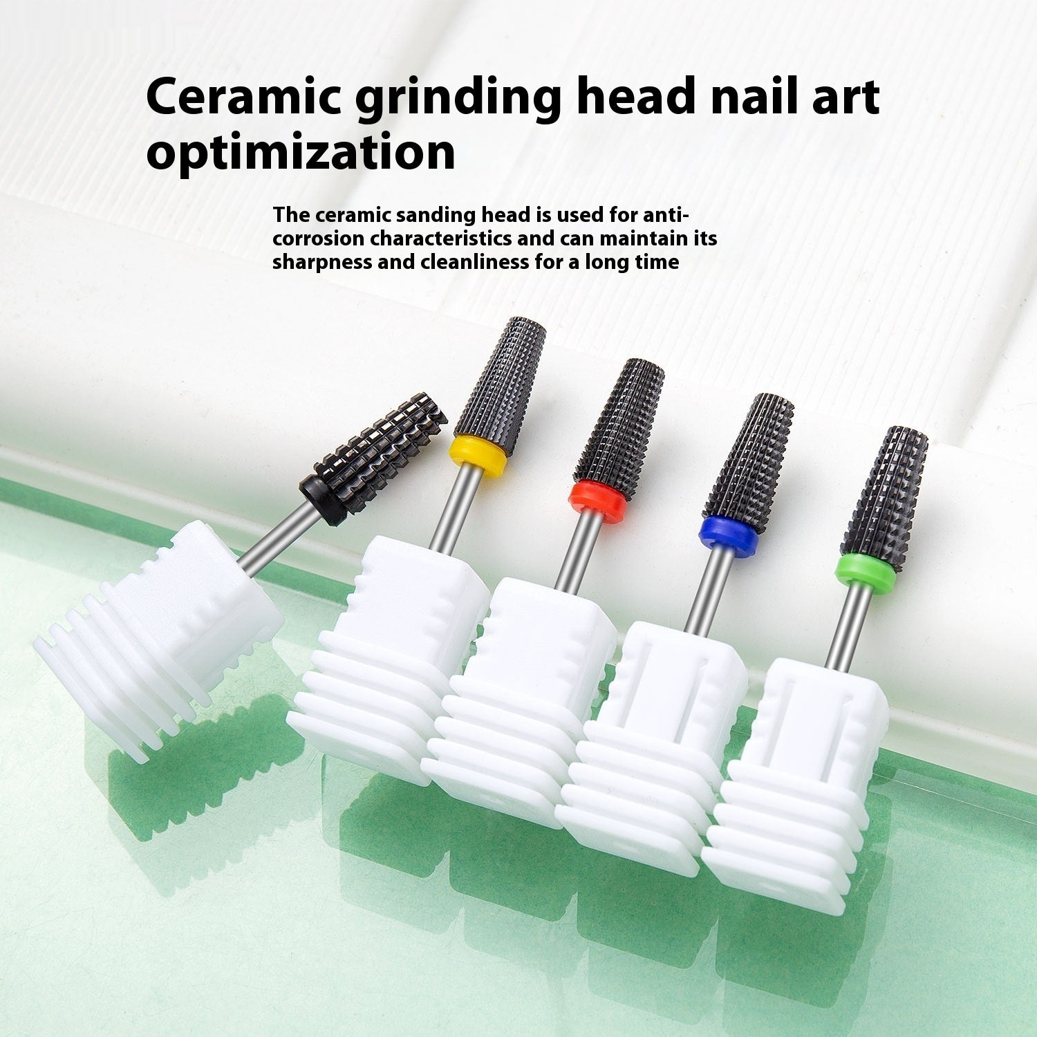 Ceramic Black Nail Polish Removal Head for Efficient Use