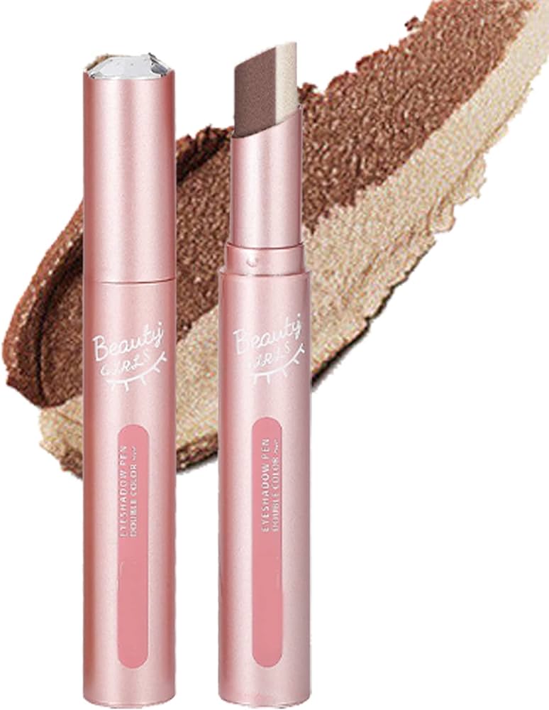 Dual-Tone Eyeshadow Stick for Easy, Bold Eye Color Application