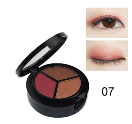 Eye Shadow and Makeup Set with Mirror and Brush for Easy Application