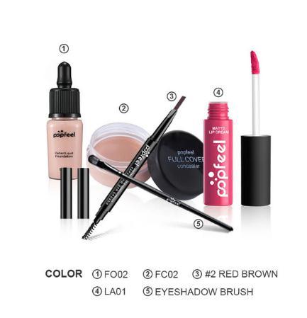 Complete 5-Piece Makeup Set for Flawless Looks