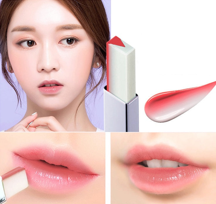 Dual-Color Gradient Lipstick for Ombre Effect