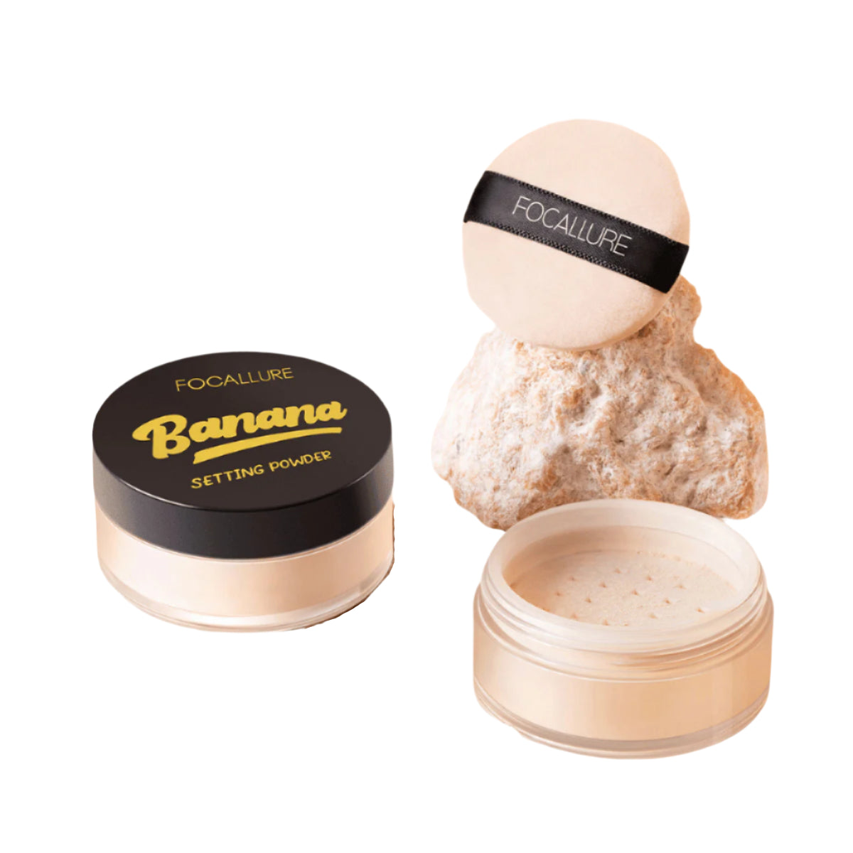 Banana Face Powder Makeup – Mattifying, Translucent Powder for a Flawless Finish