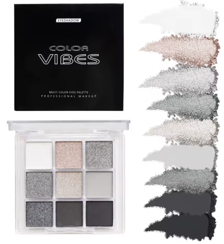 9-Color Smoky Eye Shadow Palette for Bold, Intense Looks