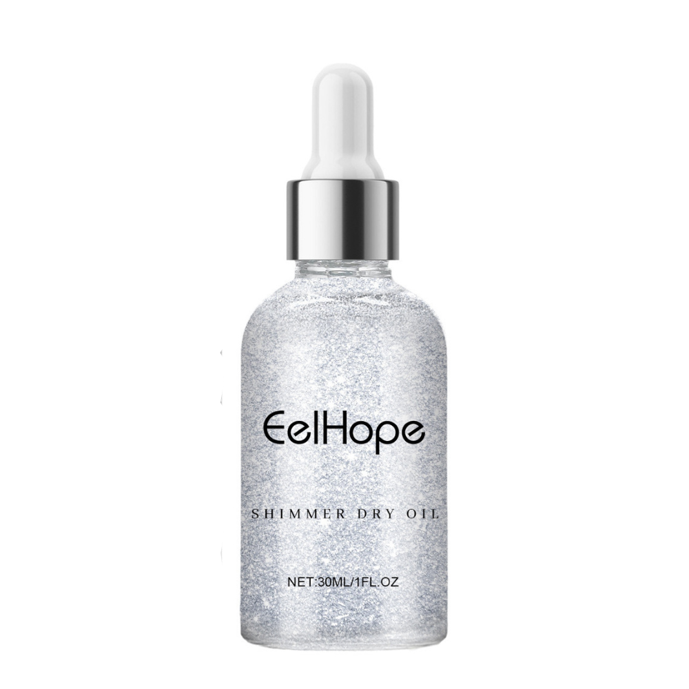 Shimmering Silver Body Oil for Party-Ready Glow