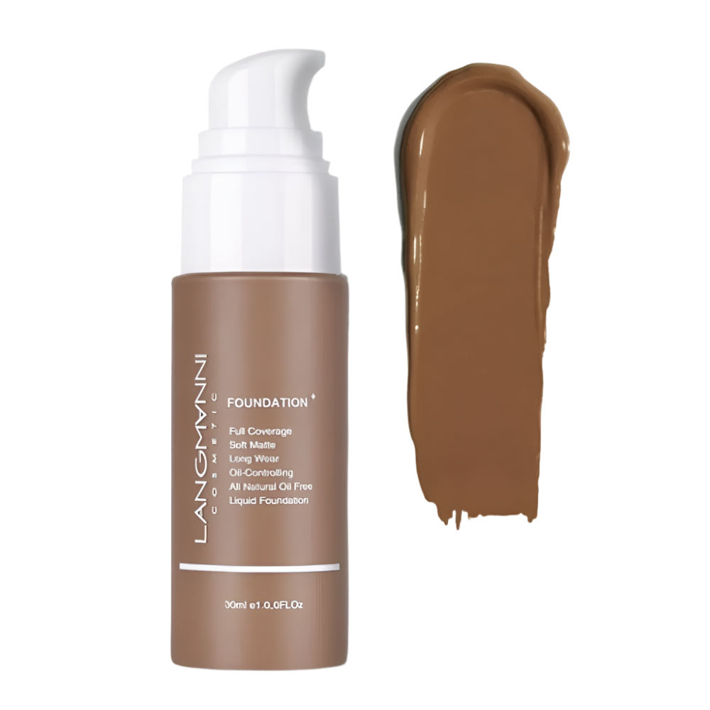 Matte Oil Control Liquid Foundation – Shine-Free, Full Coverage for Oily Skin with All-Day Wear