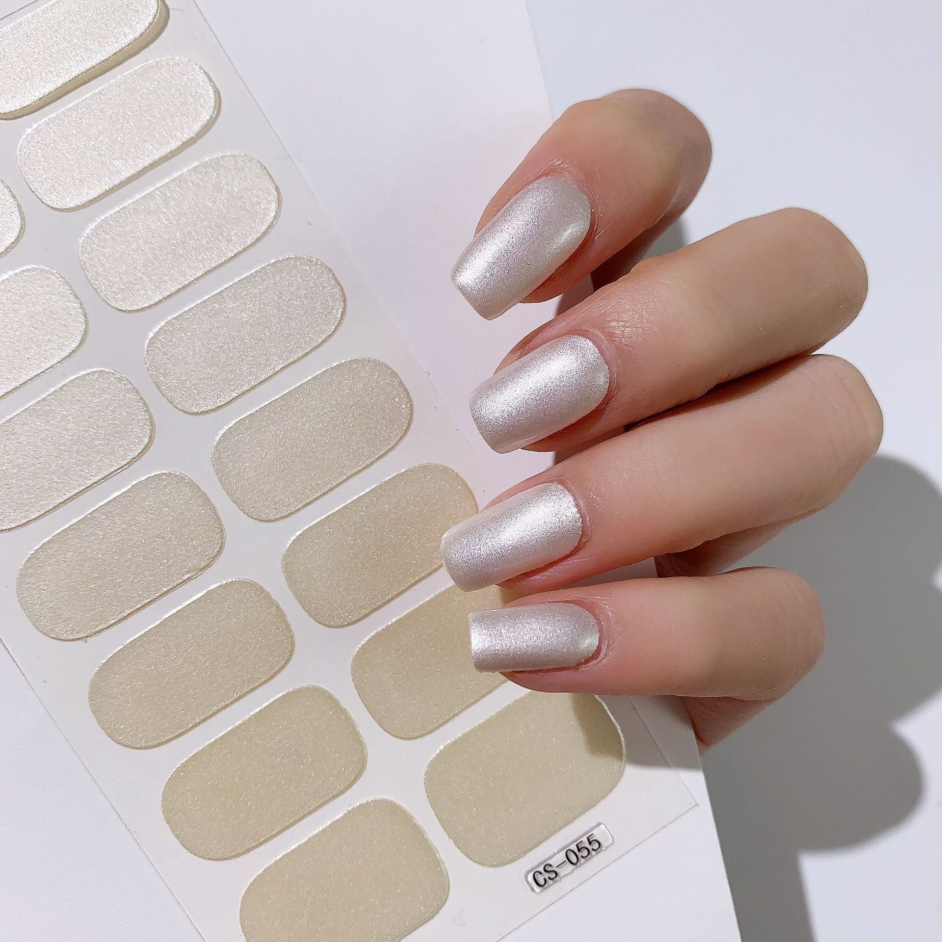 16 Solid Color Nail Stickers for Easy, Trendy Nail Art