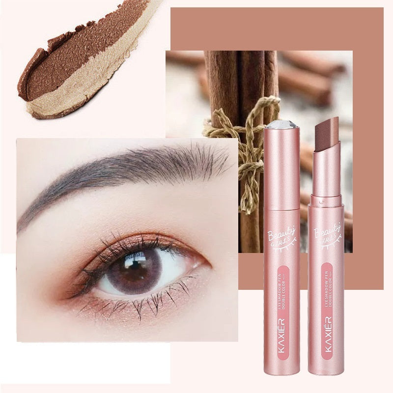 Dual-Tone Eyeshadow Stick for Easy, Bold Eye Color Application