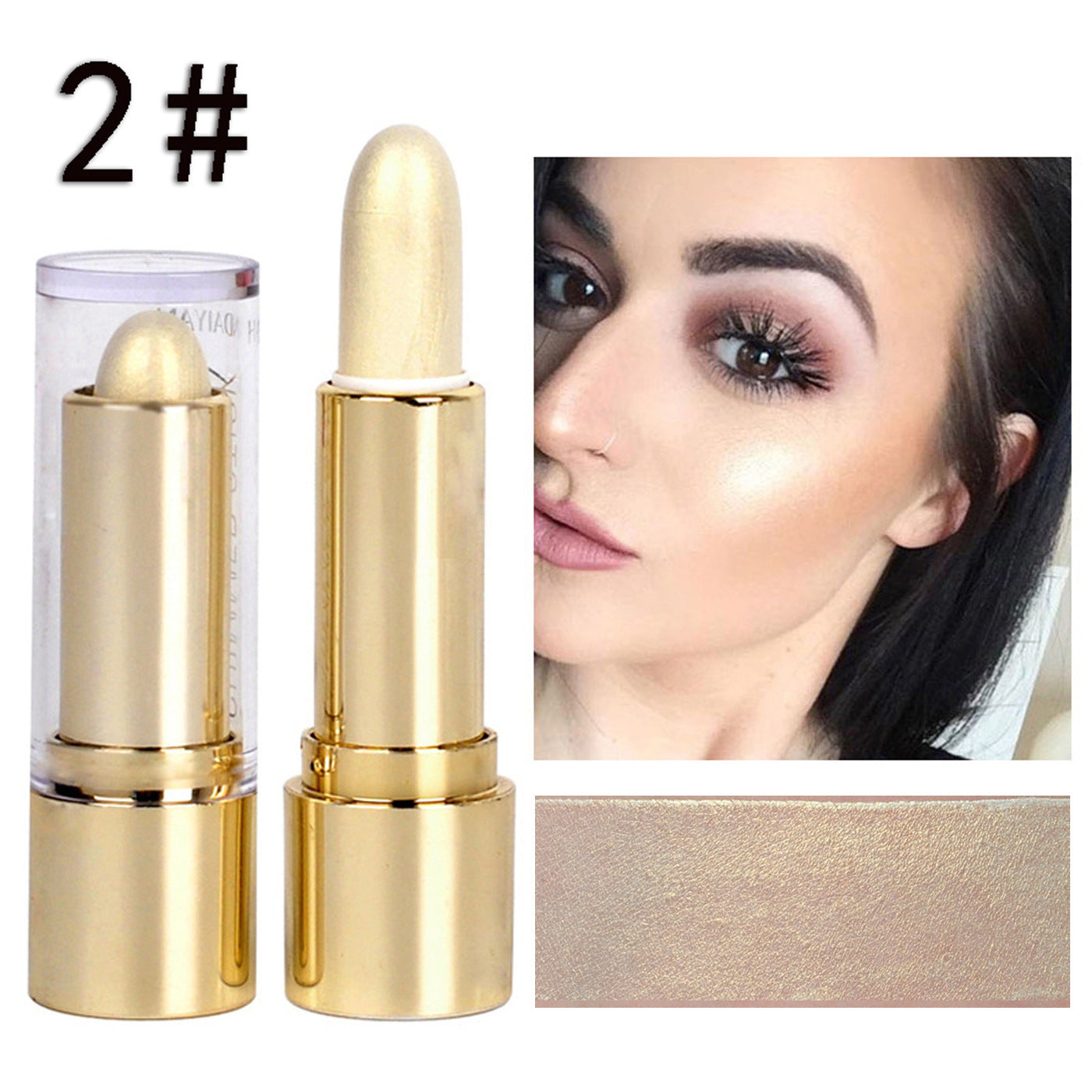 Three-Dimensional Contour and Highlight Stick Eye Shadow Brightening Pen