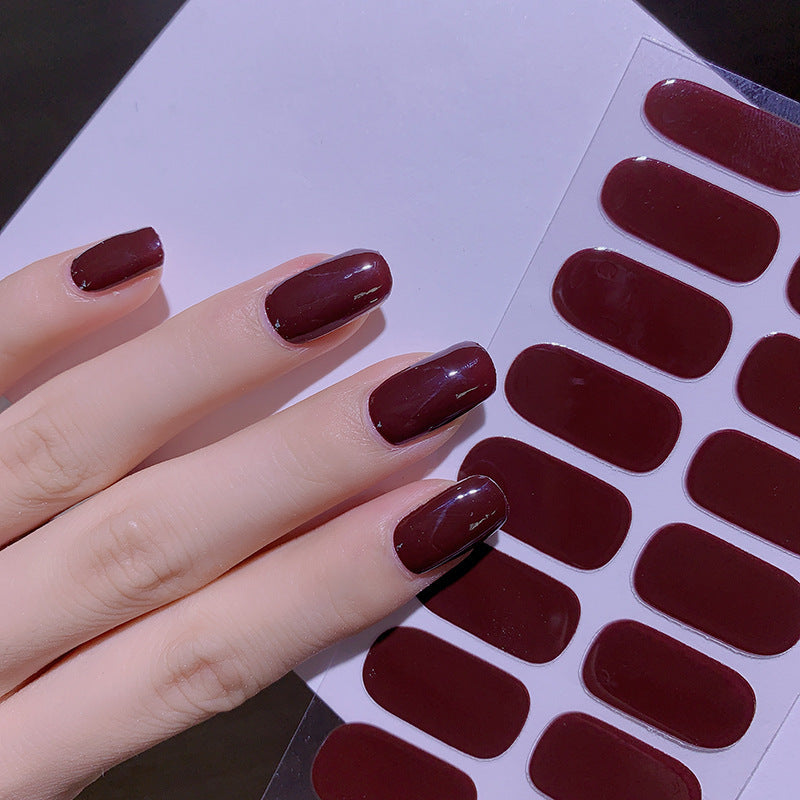 16 Solid Color Nail Stickers for Easy, Trendy Nail Art