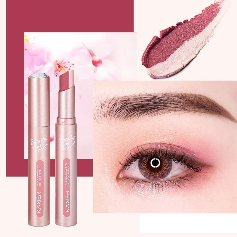 Dual-Tone Eyeshadow Stick for Easy, Bold Eye Color Application