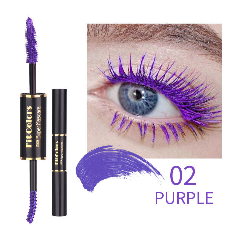 Double-headed Color Mascara – Thick Curl, Waterproof, Dyeing Formula