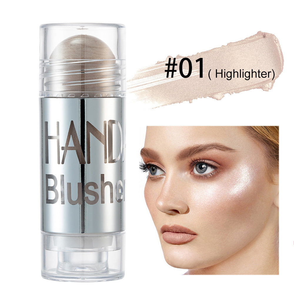 Shimmer Blush Stick - Long-Lasting Highlighter, Bronzer & Contour Cream